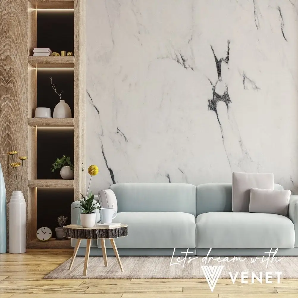Marble Feature Wall project completed by Venet LLC in Tampa Bay, Florida